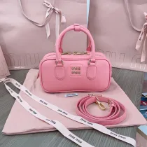 ミュウミュウバッグ Miu Miu 2024新作 高品質 ボウリングバッグ 5BB142