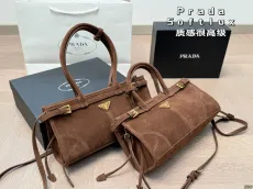 プラダバッグ PRADA 2024新作 ソフトラックスバッグ