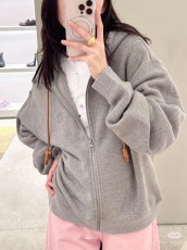 ロエベ服 LOEWE 2024新作 フード付きジップジャケット