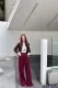 ミュウミュウ服 Miu Miu 2024新作 ワイドレッグパンツ