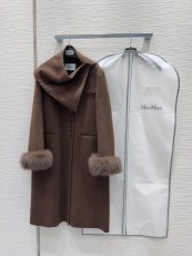 マックスマーラ服 Max Mara 2024新作 リバーシブルカシミヤコート