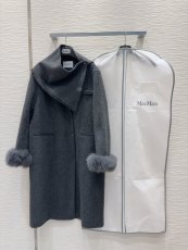 マックスマーラ服 Max Mara 2024新作 リバーシブルカシミヤコート