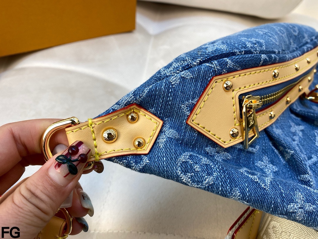 ルイヴィトンバッグ LOUIS VUITTON 2024新作 デニムファニーパック