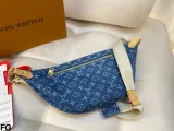 ルイヴィトンバッグ LOUIS VUITTON 2024新作 デニムファニーパック