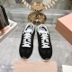 ミュウミュウ靴 Miu Miu 2024新作 継ぎ合わせた白い靴