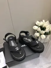 シャネル靴 CHANEL 2024新作 厚底カジュアルサンダル