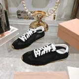 ミュウミュウ靴 Miu Miu 2024新作 継ぎ合わせた白い靴