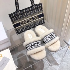 ディオール靴 DIOR 2024新作 ジャカード刺繍サンダル