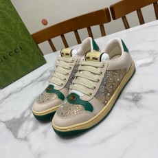 グッチ靴 GUCCI 2024新作 カップルスタイルの汚れた靴