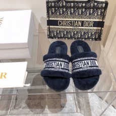 ディオール靴 DIOR 2024新作 女性用の厚底ラムウールホームシューズ