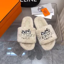 エルメス靴 HERMES 2024新作 ウールのスリッパ
