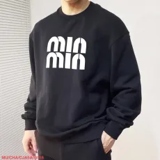 ミュウミュウ服 Miu Miu 2025新作 クルーネックスウェットシャツ