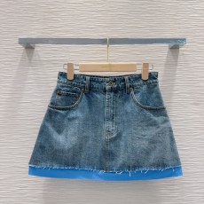 ミュウミュウ服 Miu Miu 2025新作 デニムスカート