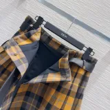 ディオール服 DIOR 2025新作 チェック柄スカート