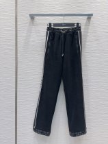 ディオール服 DIOR 2025新作 ウェブパネルストレートレッグパンツ