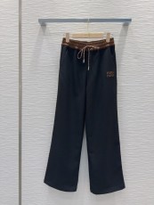 ミュウミュウ服 Miu Miu 2025新作 ストレートレッグパンツ