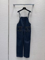 シャネル服 CHANEL 2025新作 デニムオーバーオール