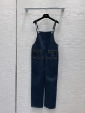 シャネル服 CHANEL 2025新作 デニムオーバーオール