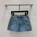 ロエベ服 LOEWE 2025新作 デニムショートパンツ