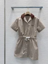 ミュウミュウ服 Miu Miu 2025新作 半袖ドレス