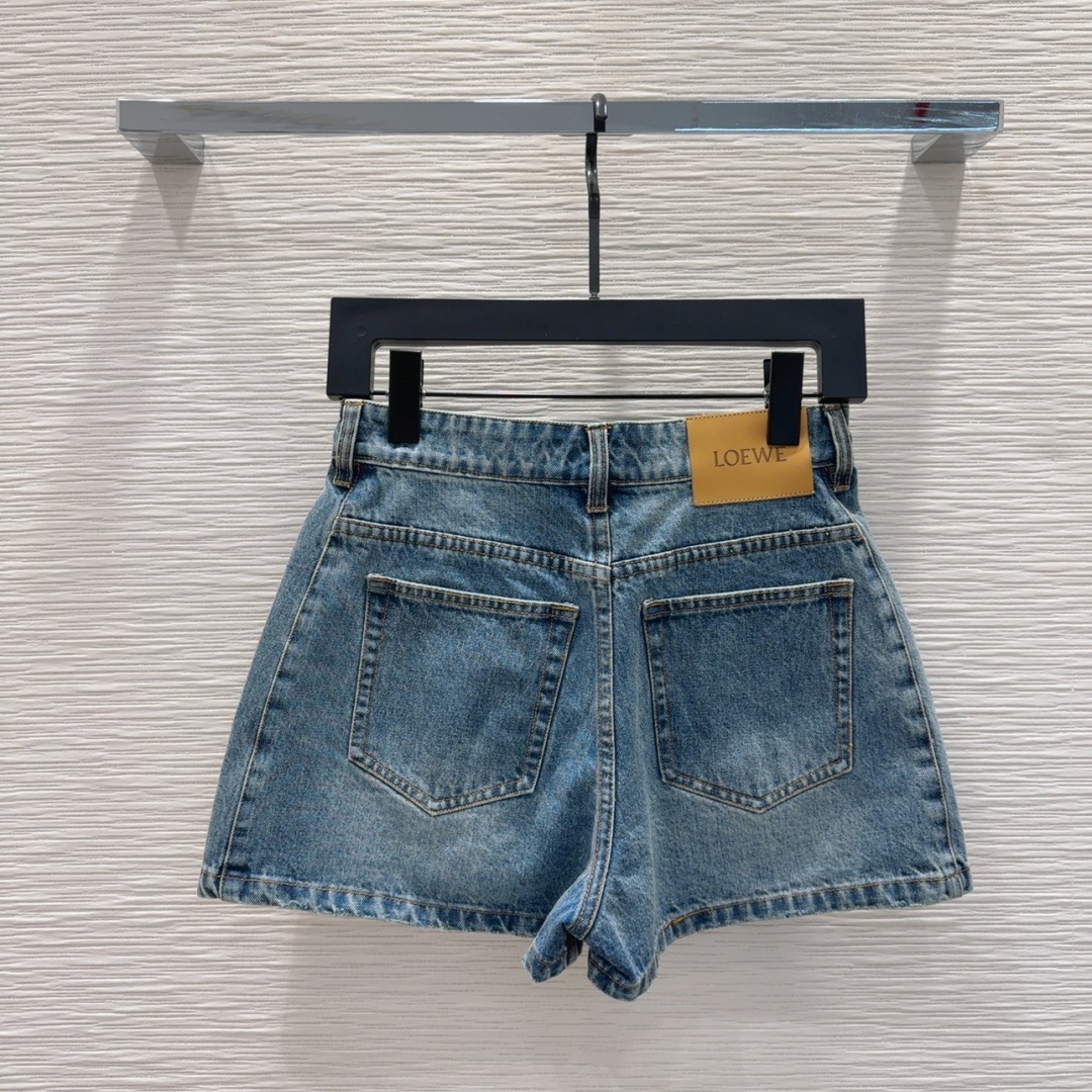 ロエベ服 LOEWE 2025新作 デニムショートパンツ