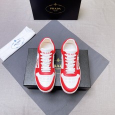 プラダ靴 PRADA 2025新作 レザースニーカー