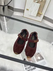 ミュウミュウ靴 Miu Miu 2025新作 ベルクロ伸縮性バレエフラット