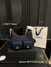 シャネルバッグ CHANEL 2025新作 デニムの脇下バッグ