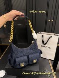 シャネルバッグ CHANEL 2025新作 デニムの脇下バッグ