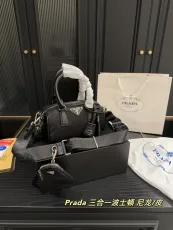 プラダバッグ PRADA 2025新作 ボストンピローパック