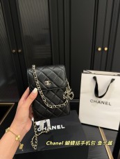 シャネルバッグ CHANEL 2025新作 リボンチェーン携帯電話バッグ