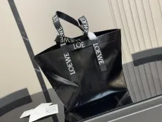 ロエベバッグ LOEWE 2025新作 ワックスレザーショッピングバッグ