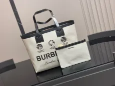 バーバリーバッグ BURBERRY 2025新作 ショッピングバッグ