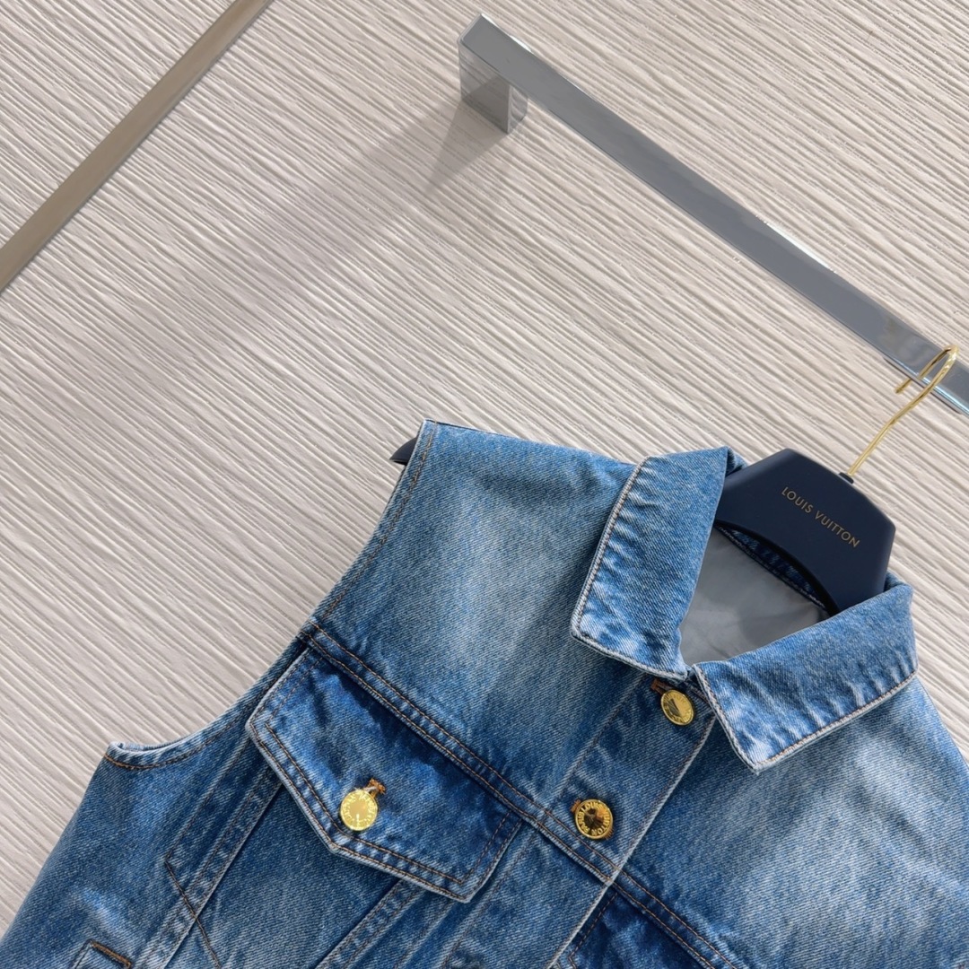 ルイヴィトン服 LOUIS VUITTON 2025新作 デニムベスト