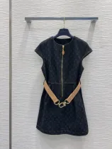 ルイヴィトン服 LOUIS VUITTON 2025新作 デニムドレス