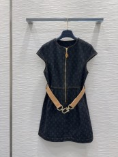 ルイヴィトン服 LOUIS VUITTON 2025新作 デニムドレス