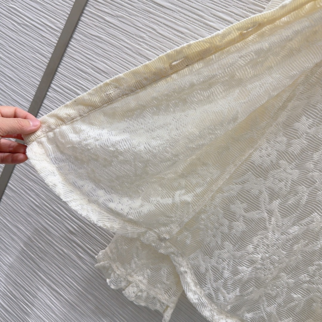 シャネル服 CHANEL 2025新作 水溶性レースシャツ