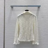 シャネル服 CHANEL 2025新作 水溶性レースシャツ