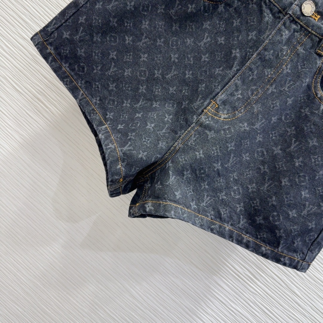 ルイヴィトン服 LOUIS VUITTON 2025新作 デニムショートパンツ