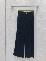グッチ服 GUCCI 2025新作 ベルベットストレートパンツ