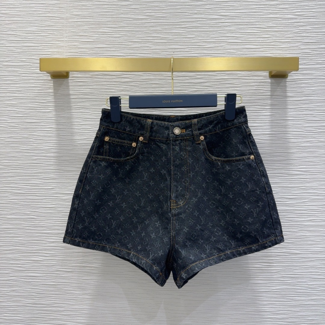 ルイヴィトン服 LOUIS VUITTON 2025新作 デニムショートパンツ