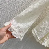 シャネル服 CHANEL 2025新作 水溶性レースシャツ