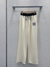 ミュウミュウ服 Miu Miu 2025新作 ストレートレッグパンツ