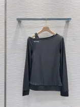 ミュウミュウ服 Miu Miu 2025新作 オフショルダーボトムシャツ