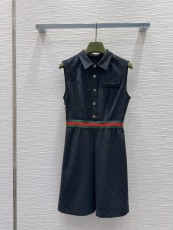 グッチ服 GUCCI 2025新作 エンボス加工ベストドレス