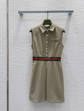 グッチ服 GUCCI 2025新作 エンボス加工ベストドレス