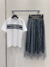 ディオール服 DIOR 2025新作 メッシュTシャツセット