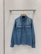 ミュウミュウ服 Miu Miu 2025新作 デニムシャツ