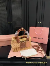 ミュウミュウバッグ Miu Miu 2025新作 野菜かごバッグ
