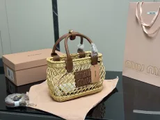 ミュウミュウバッグ Miu Miu 2025新作 野菜かごバッグ